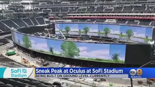 SoFi Stadium In Inglewood Tests Oculus Video Board