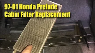 97-01 Honda Prelude cabin filter replacement