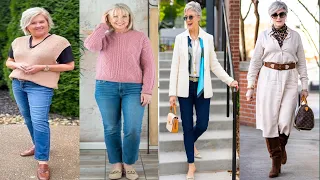 Shein Winter Outfits Style For Women Over 50 | Vintage Clothing Fashion 2024 | Office Winter Outfits