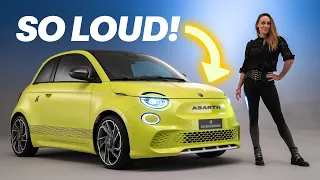 NEW Abarth 500E: The LOUDEST Electric Car! 4K