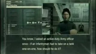 Codec: Otacon asks Snake how he took out Ravens Tank