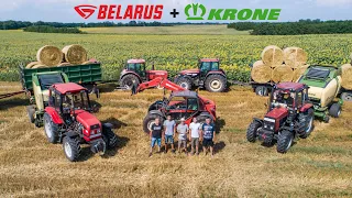 Bálázás & Bálahordás 2021 | 2x Belarus + Krone | Manitou MLT | New Holland M160 + Zetor 11641