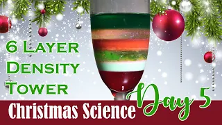 Christmas Density Tower - Christmas Science Day 5