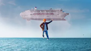 SUPER SINGH ने उठा लिया एक हाथ से पूरा समुद्री जहाज - जबरदत्स सीन - Diljit Dosanjh SuperHero Movie