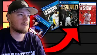 RANKING MLB THE SHOW GAMES...... | MLB The Show Tier List