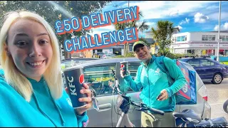 £50 DELIVERY CHALLENGE! CAR VS EBIKE! Uber Eats, Deliveroo & Just Eat