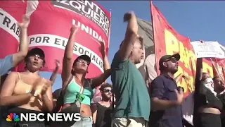 Protests erupt in Argentina over proposed economic bill