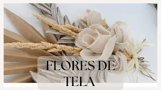 FLORES DE TELA FACILES