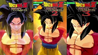 Dragon Ball Z Budokai Tenkaichi Goku Super Saiyan 4 Evolution TENKAICHI 1-3