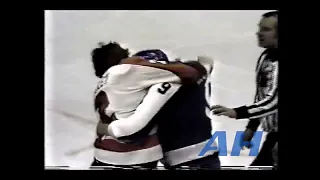 NHL Oct. 12, 1980 Bob Dailey,PHI v Dan Maloney,TOR (HL) Toronto Maple Leafs Philadelphia Flyers
