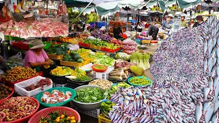 Massive food tour, Cambodian food market scenes, land of plentifulness