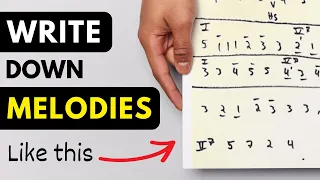 Writing Melodies WITHOUT Notation (How to write down music without reading notes)