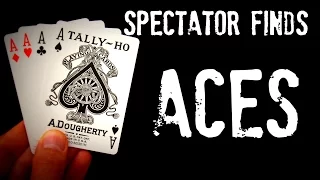 SPECTATOR FINDS ALL ACES!! | SELF WORKING CARD TRICK REVEALED!