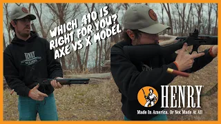 Which .410 is right for you?  | Henry Axe vs X model |