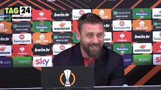 Europa League Milan - Roma 0-1, De Rossi  conferenza: “Atteggiamento giusto, la migliore di Lukaku”