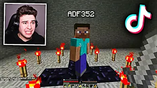 TOP 5 MITURI CREEPY DE PE TIKTOK CARE AU FUNCȚIONAT ÎN MINECRAFT!!