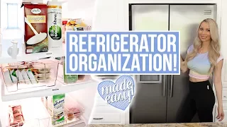 FRIDGE ORGANIZATION! How to Clean & Organize the Refrigerator