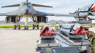 US Loading Monstrously Powerful Cruise Missiles Inside Massive B-1 Bomber