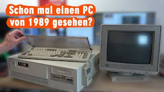 Intel 286 Prozessor mit Monster-Platine und CTX-Röhrenmonitor - Escom PC 1989 Germany