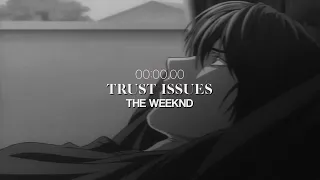 Trust Issues-The Weeknd edit audio
