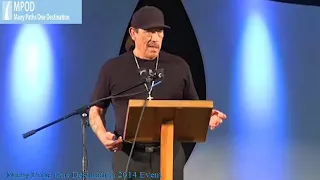 Danny Trejo speaking at Many Paths One Destination Event 2014