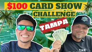 Tampa Bay Card Show VLOG $100 Budget Challenge | Breaker Bros