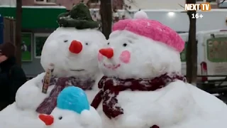 В Нефтекамске прошел Парад снеговиков