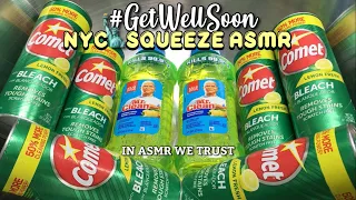 ASMR🗽6 Cans Lemon Comet + 2 Bottles Neon Lemon Mr.Clean | Get Well Soon NYC Squeeze ASMR Collab