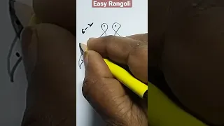 Easy Rangoli # Melika Muggulu # 6-2 Dots # Shorts # You tube Shorts