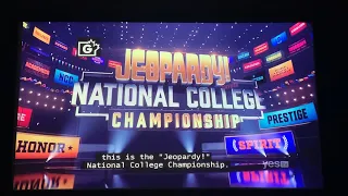 Jeopardy National College Championship 2022, intro - QF Day 1, Game 1 (2/8/22)