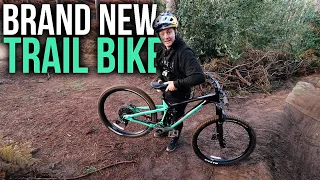 BUILDING AND RIDING A BRAND NEW TRAIL BIKE ON THE NEW FREERIDE LINE!!