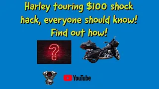 A $100 Harley Shock Hack DIY. The Best $100 I have Spent On My Bike