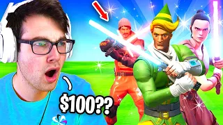 I Hosted a LIGHTSABER ONLY Tournament for $100 in Fortnite... (no guns allowed)