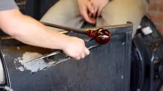 Making Blown Glass Christmas Ornaments