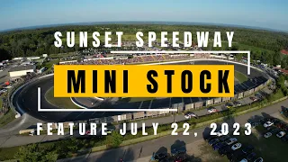 Mini Stock Feature at Sunset Speedway July 22, 2023