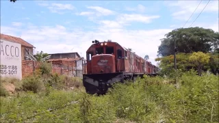 Trem B94 entrando no pátio da NOB em Bauru. [Full HD]