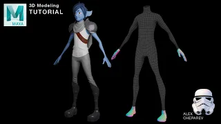 Easy 3D Character Modeling in Maya - Part 2 - Hands & Feet