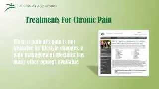 Pain Management Techniques and Treatment