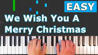 We Wish You A Merry Christmas - EASY Piano Tutorial