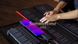 最先端鍵盤楽器シーボードが唸る 'Summertime' on the ROLI Seaboard and Lightpad Block