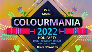 COLOURMANIA 2022 | Holi festival | Hustlerz ent | Red Wing events | Goa 2022