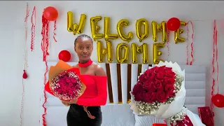 WELCOME HOME ❤️ (see how I welcomed my boyfriend)