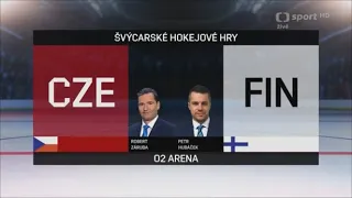 EHT 2023 /24  -  Švýcarské Hokejové Hry - Česko - Finsko - 2 : 1 - Tvu