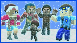 THE SNOW MONSTER FROZEN US ALL! 😱 - Minecraft