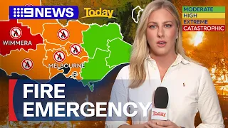 Warning as dangerous fire conditions forecast for Victoria | 9 News Australia
