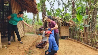 Single mother renovates her house, with the help of her ex-husband.  single mother - Hoang Thi Duyen