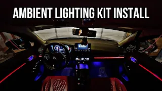 Installing Ambient Lighting Kit for the Honda Civic 2022!