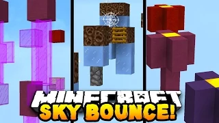 Minecraft SKY BOUNCE PARKOUR! - w/PrestonPlayz, Vikkstar123 & CampingRusher