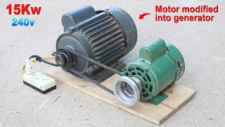 How to generate homemade infinite energy with a Engine Modified ⚡💡💡⚡