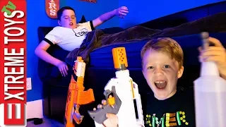 Strange Dream Time In An Abandoned Hotel! Crazy Sleep Nerf Blaster Showdown!